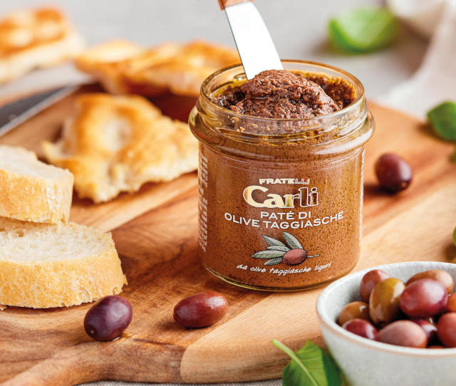 Carli Taggiasca Olive Spread with bread and focaccia