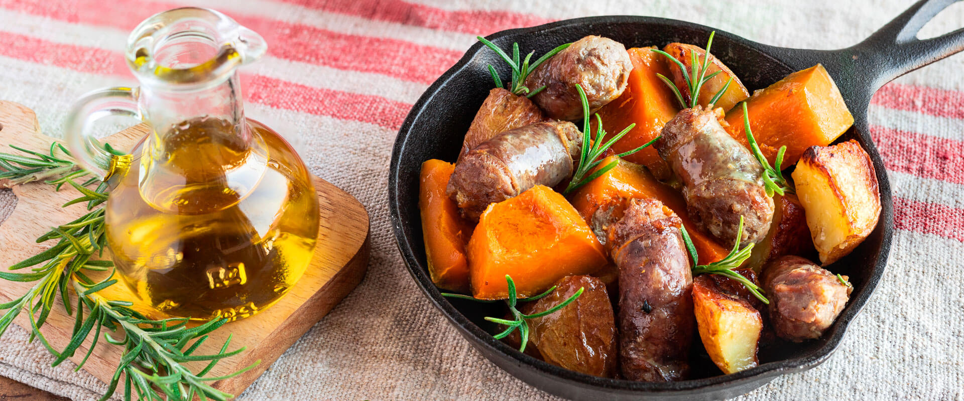 Roasted pumpkin with potatoes and sausage – Fratelli Carli