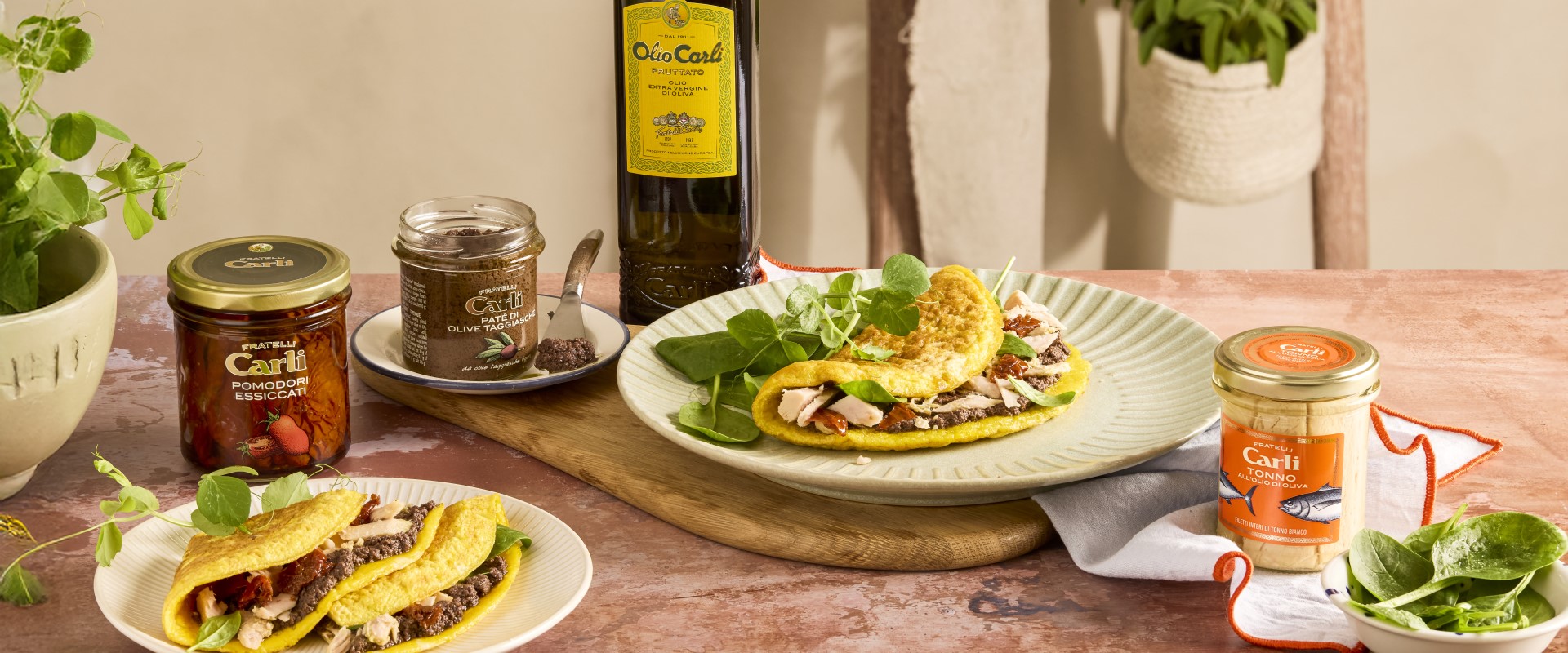 tuna spinach omelette