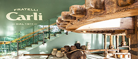 Entrance hall of Fratelli Carli headquarters in Imperia