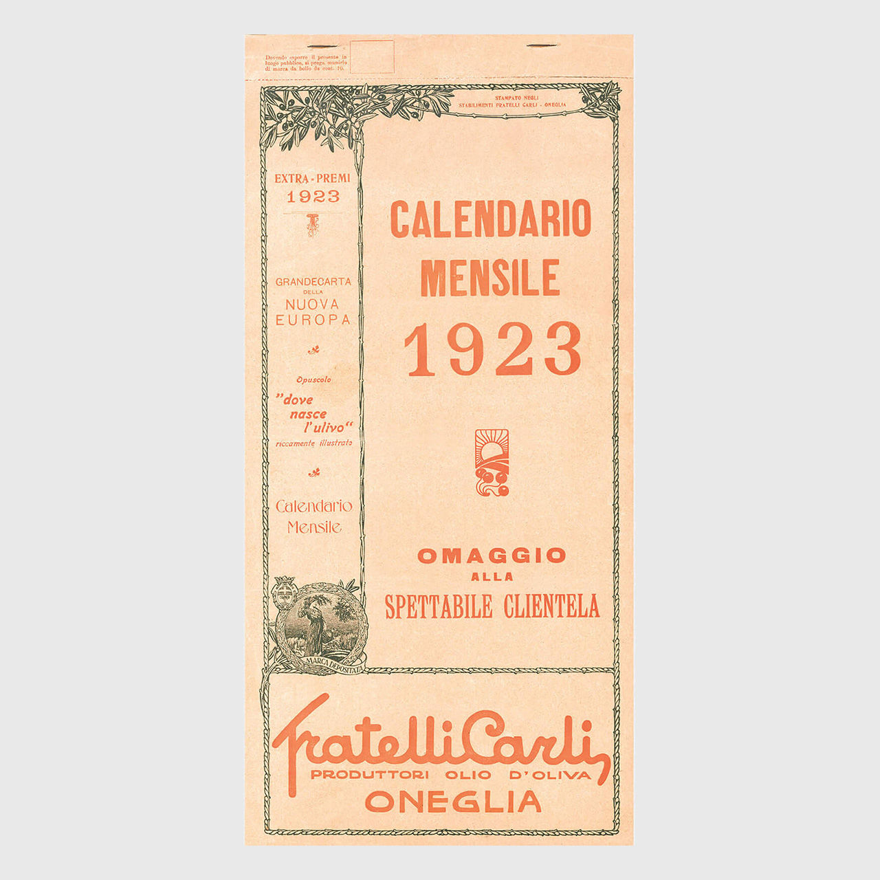 Olio Carli calendar 