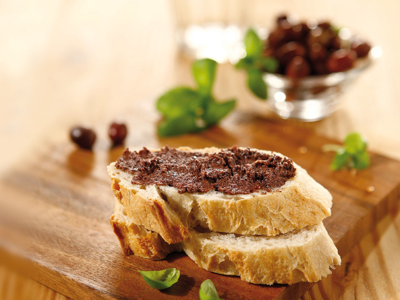 bread with olive pate