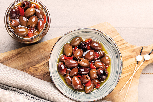 Spicy Pitted Olives