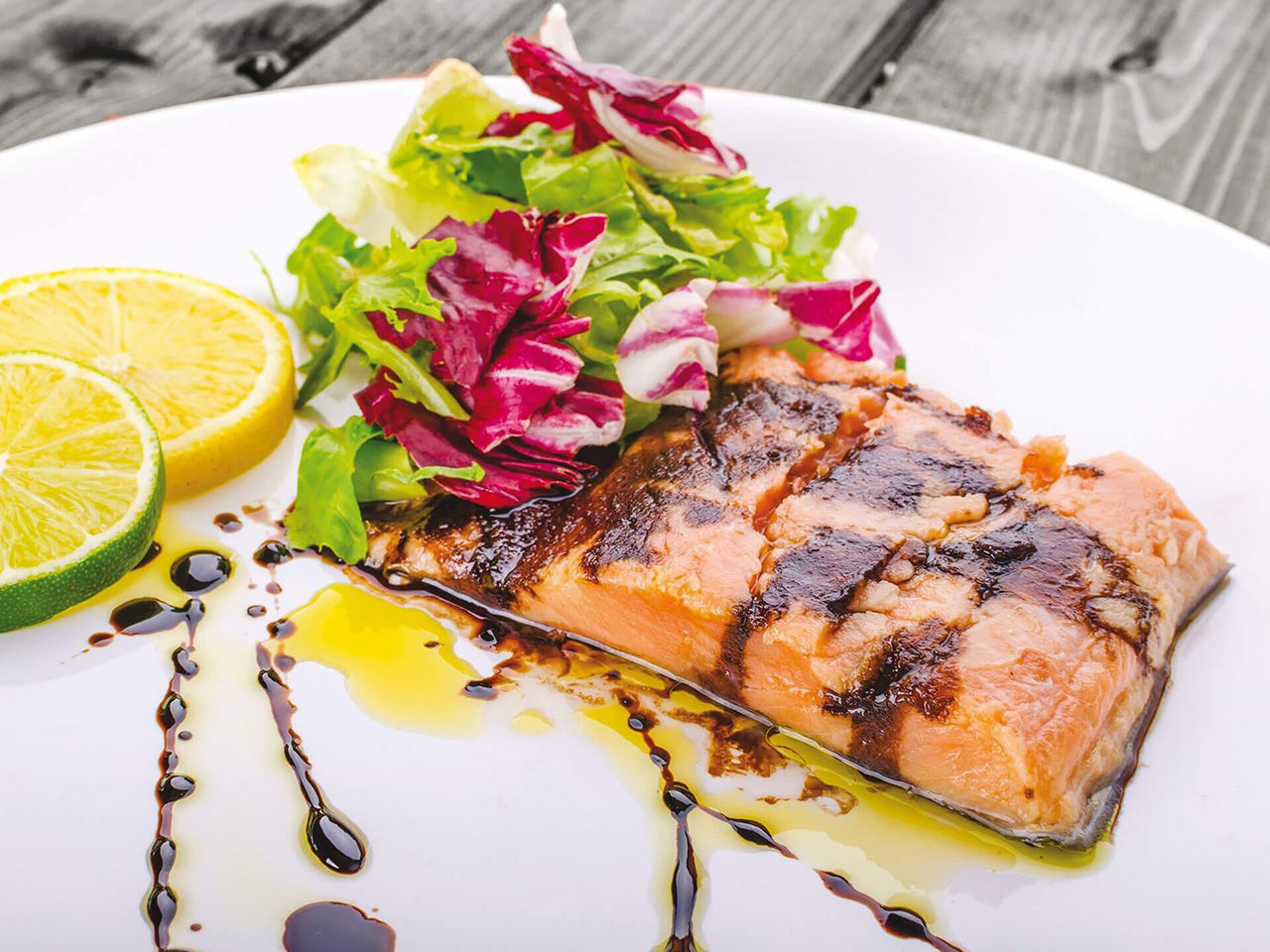 Salmon with vinegar