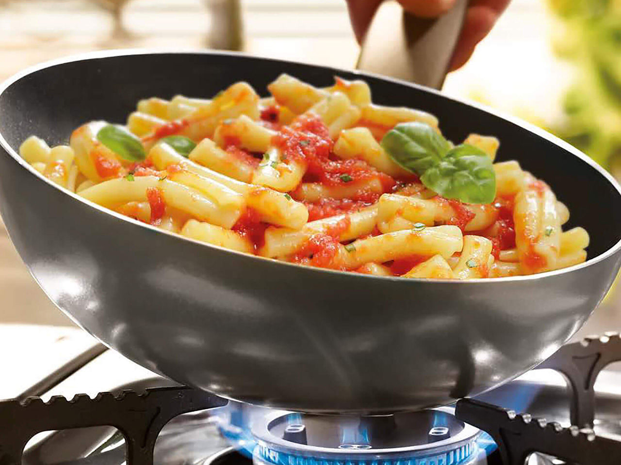casarecce with tomato and basil