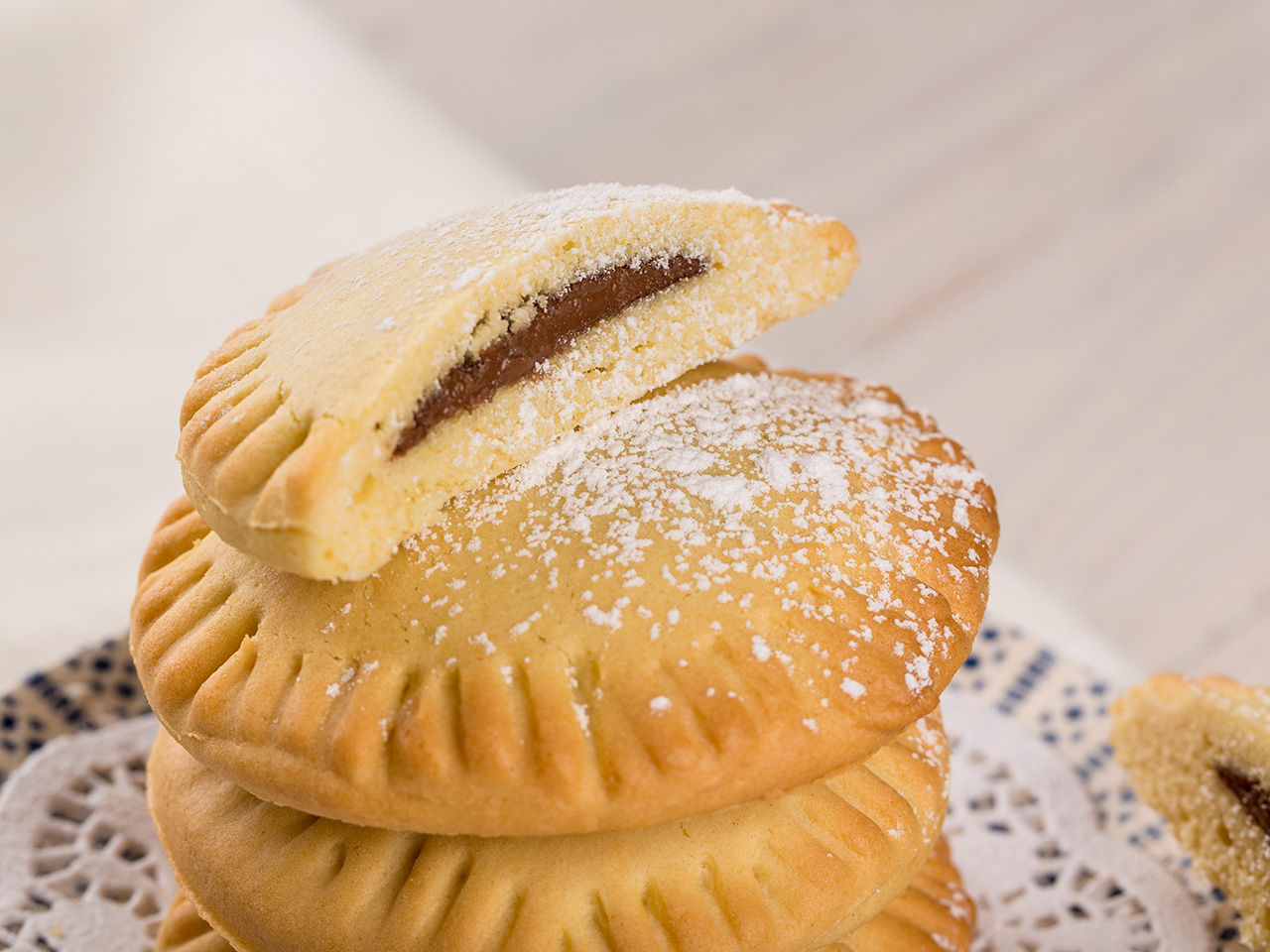 hazelnut cream biscuits