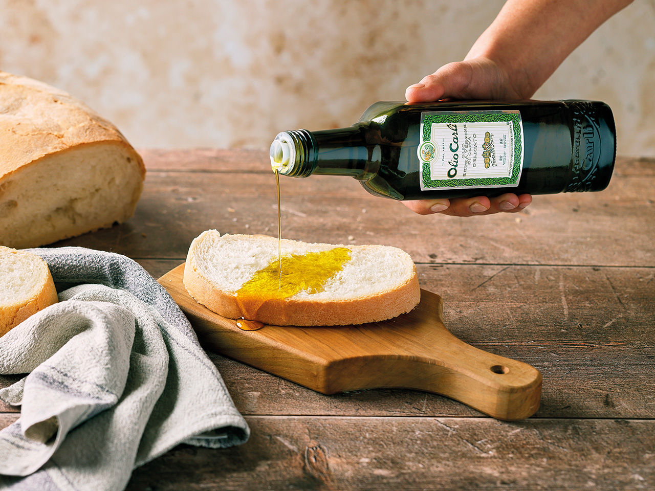 Oil on bread