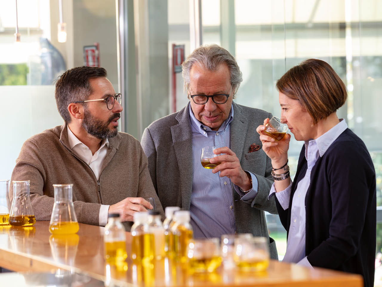 Tasting the new olive oil