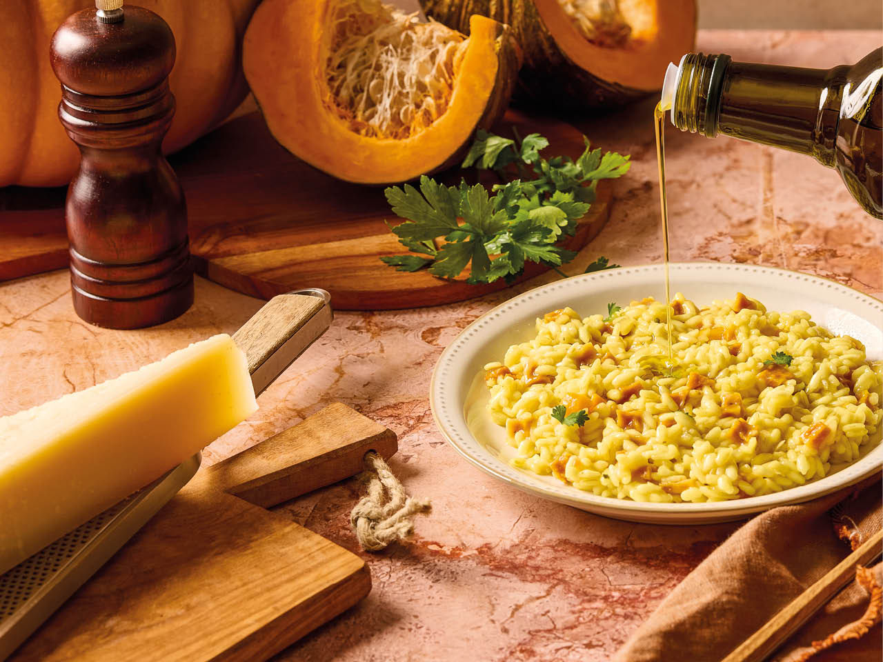 Parmesan cheese with balsamic vinegar