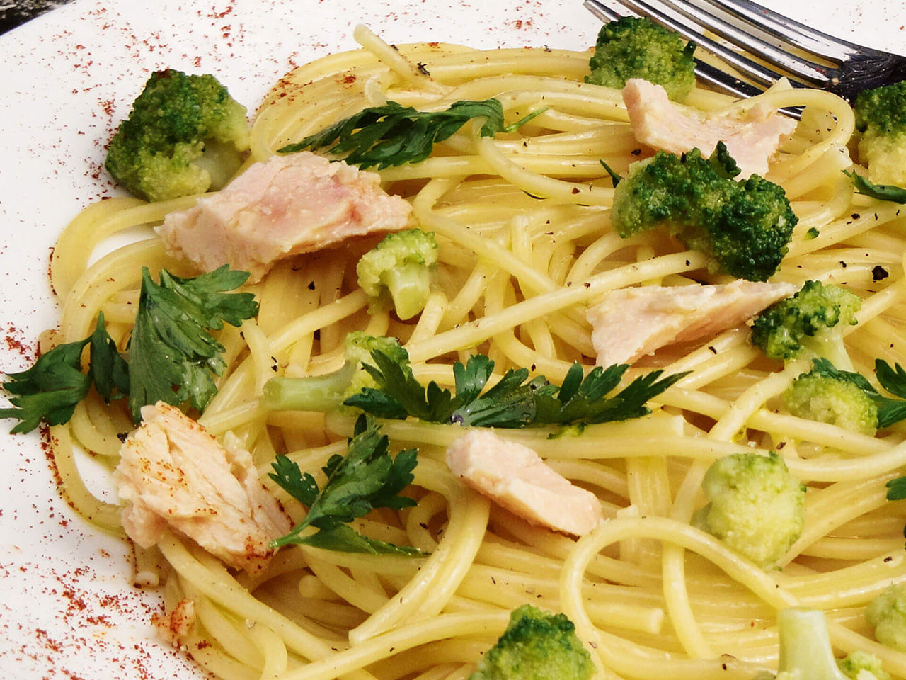 Spaghetti with tuna