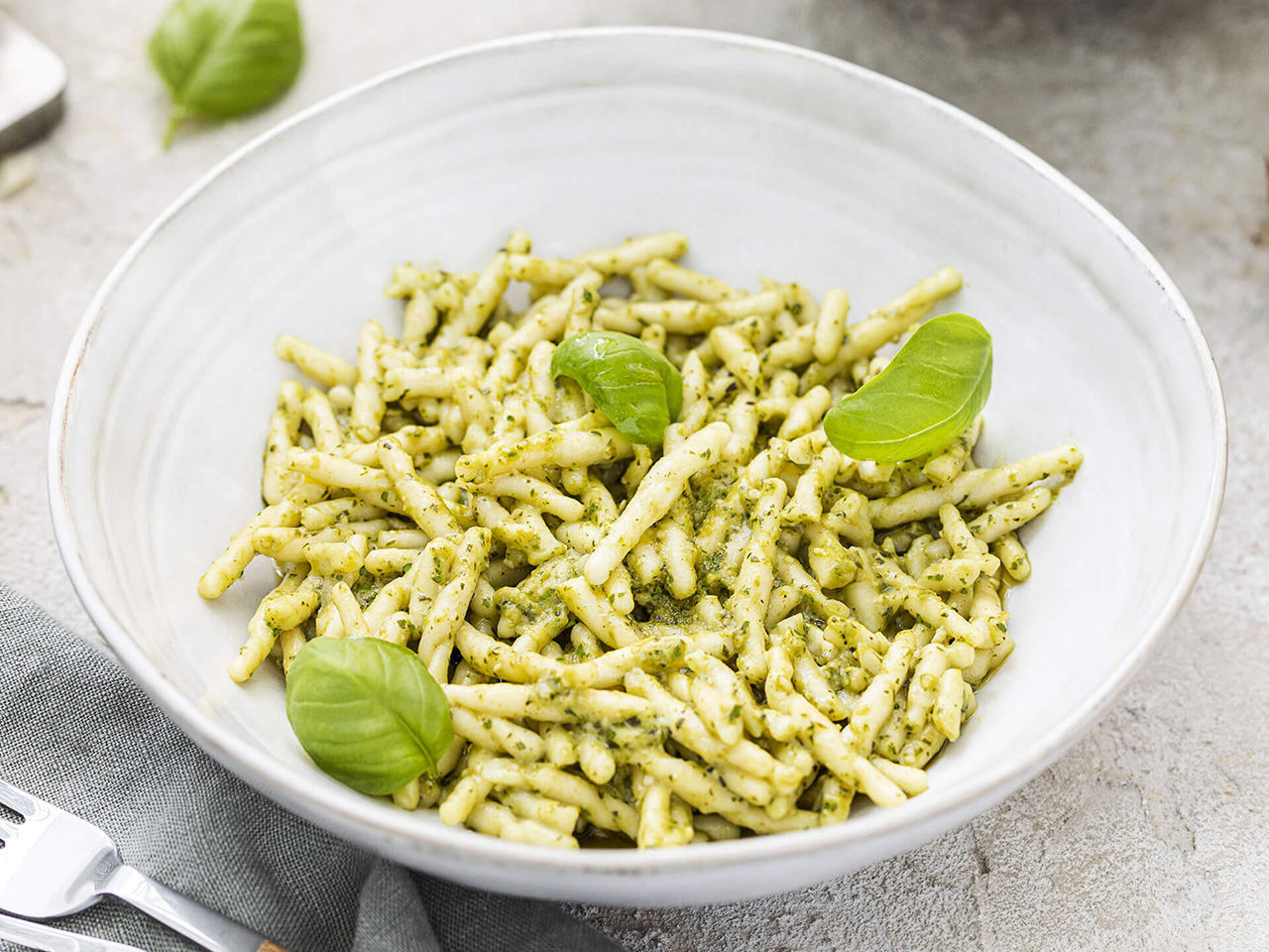Trofie with pesto