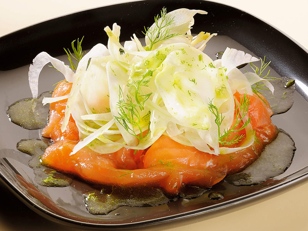 salmon and white vinegar